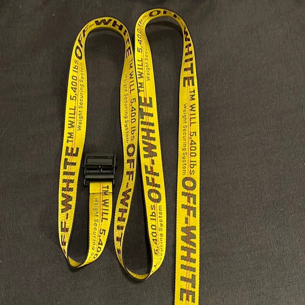 OFF-WHITE • Industrial• Black and Yellow Belt•